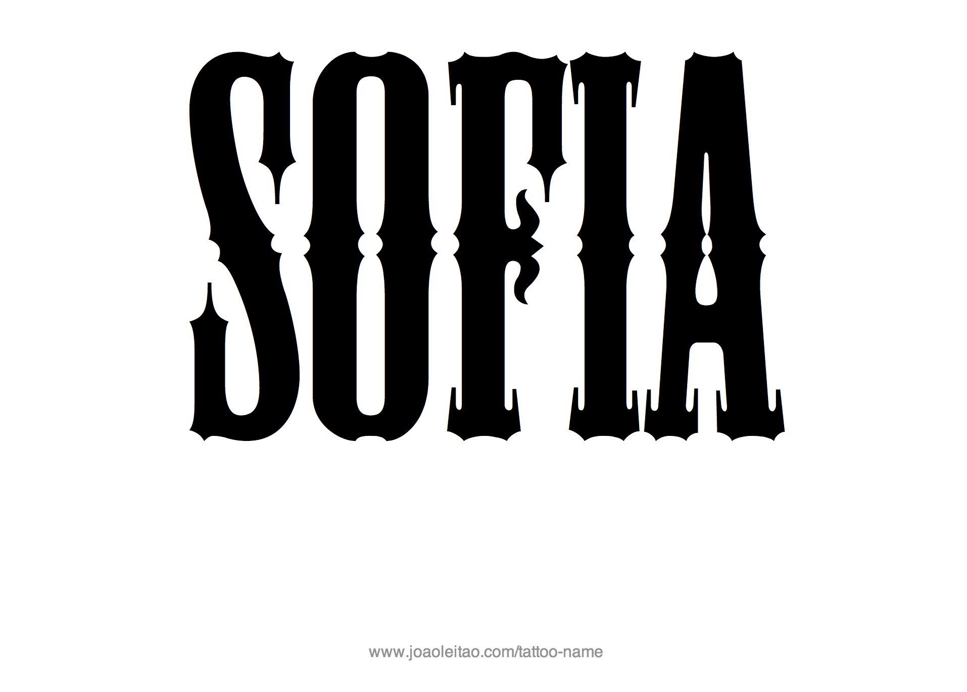 Sofia Name Tattoo Designs photo picture